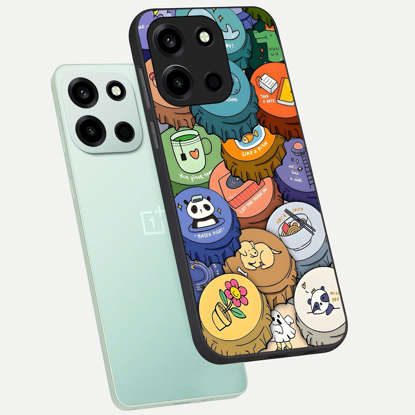  Coins Patterns phone case For Oneplus Nord 6 showing premium glass back cover with detailed artwork