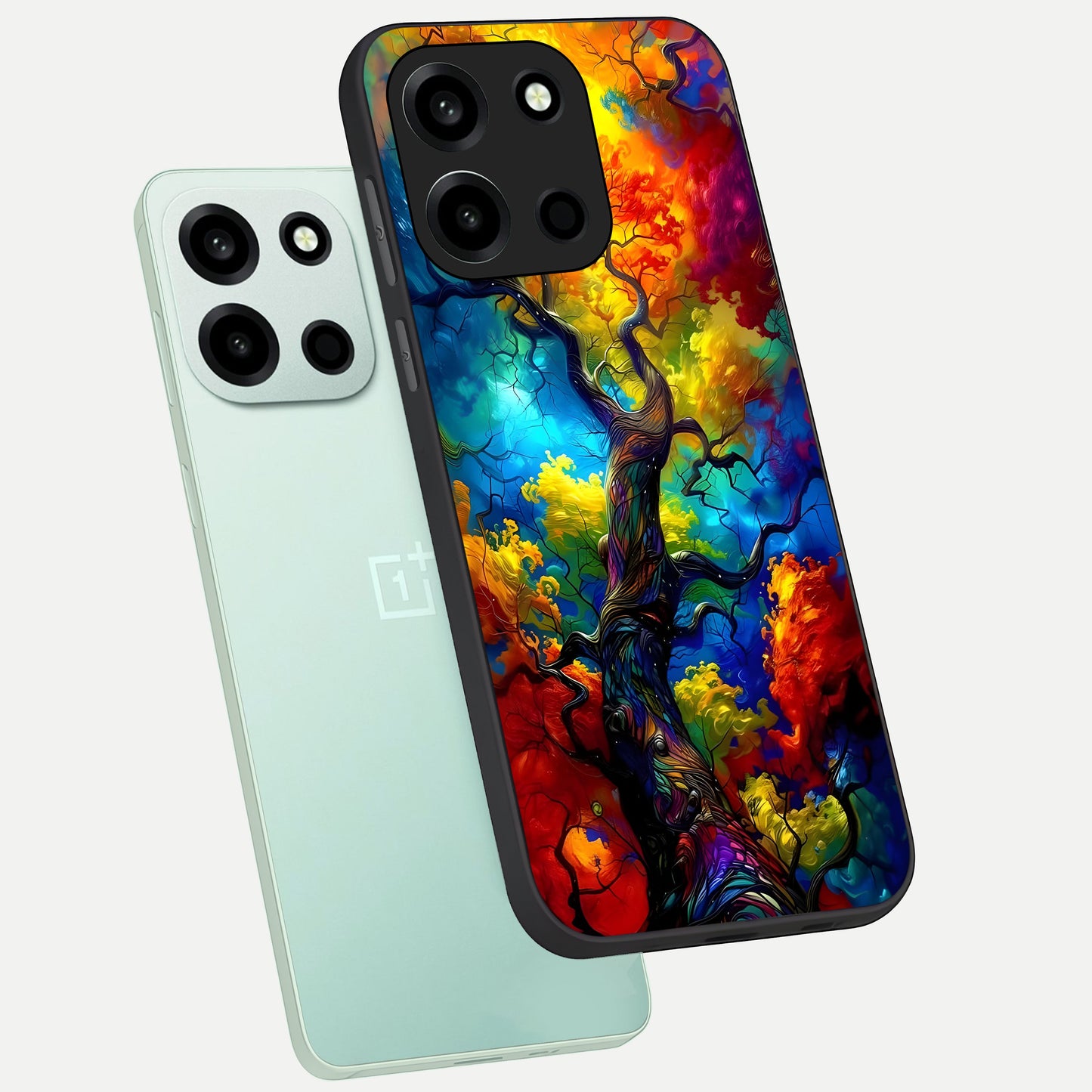  Colorful Soda Bottles phone case For Oneplus Nord 6 showing premium glass back cover with detailed artwork