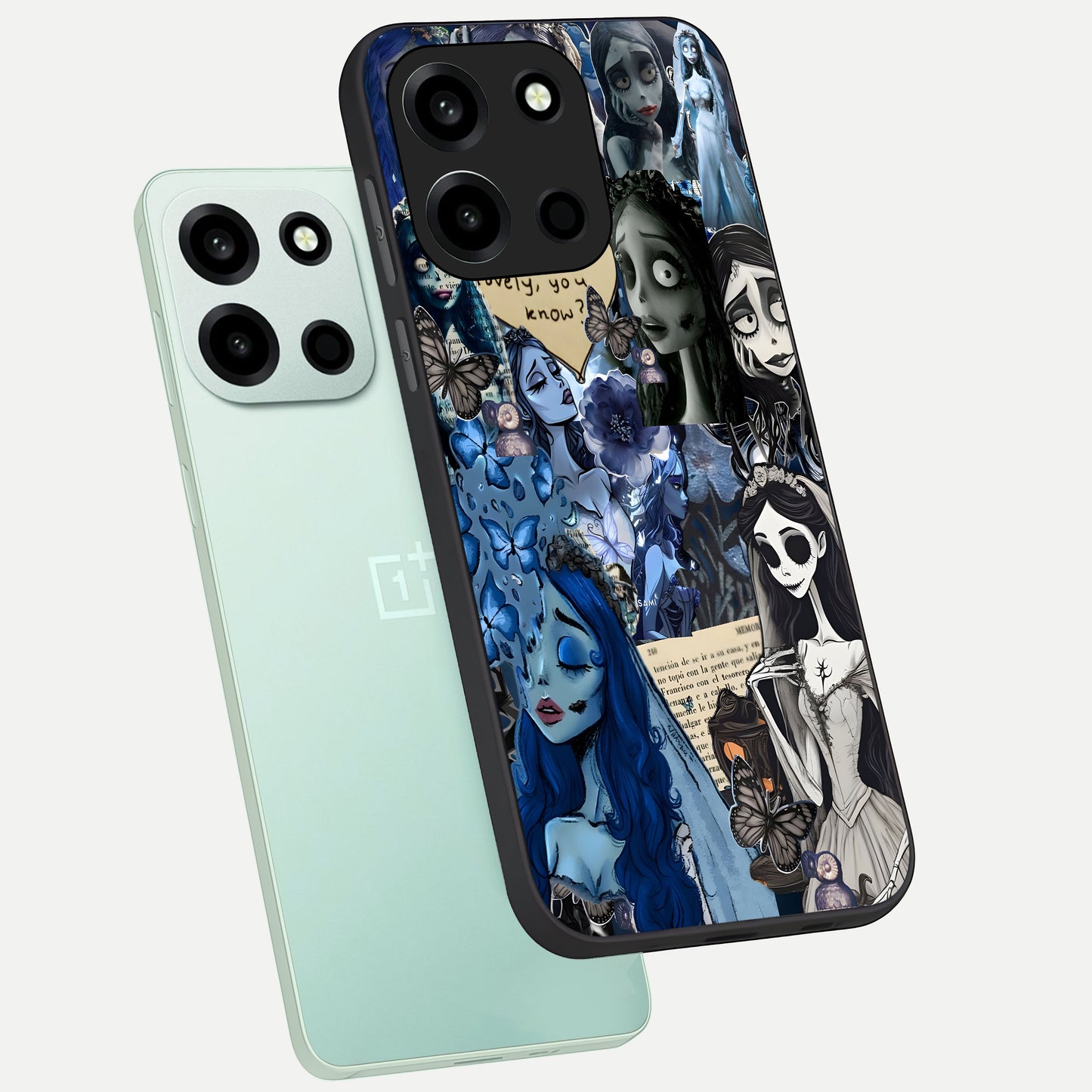  Corpse Bride Posters phone case For Oneplus Nord 6 showing premium glass back cover with detailed artwork