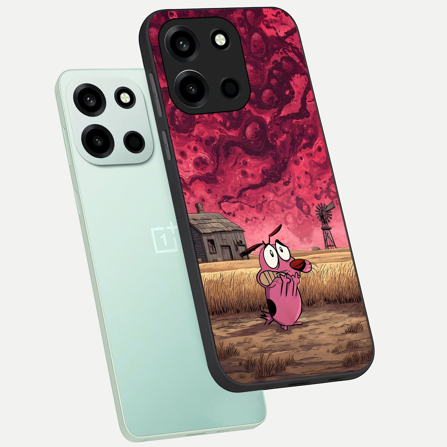  Courage Under Sky phone case For Oneplus Nord 6 showing premium glass back cover with detailed artwork