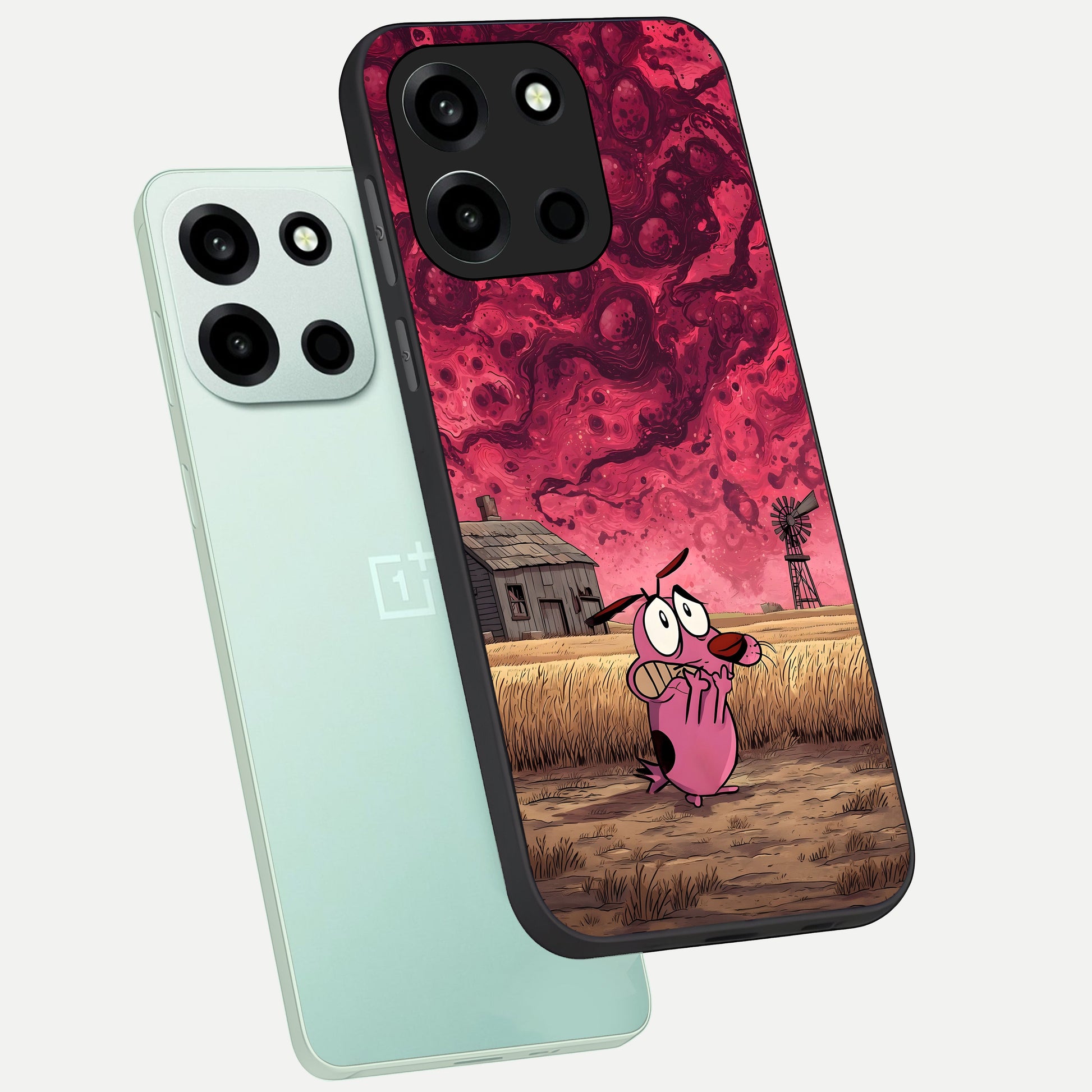  Courage Under Sky phone case For Oneplus Nord 6 showing premium glass back cover with detailed artwork