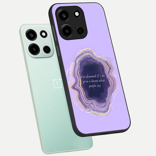  Damned People Quote phone case For Oneplus Nord 6 showing premium glass back cover with detailed artwork