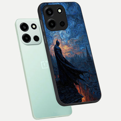  Dark Knight Dusk phone case For Oneplus Nord 6 showing premium glass back cover with detailed artwork