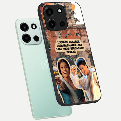  Desi Retro Vibes phone case For Oneplus Nord 6 showing premium glass back cover with detailed artwork