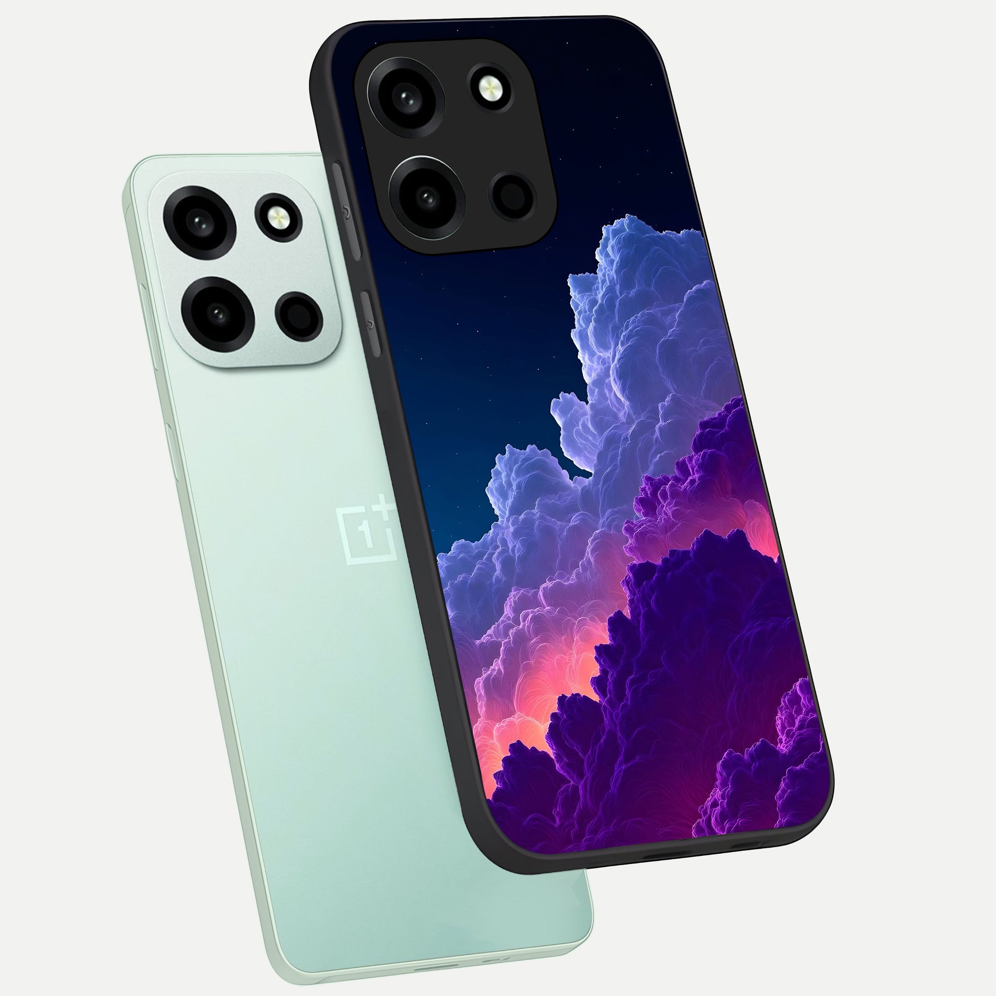  Dreamy Cloud Skies phone case For Oneplus Nord 6 showing premium glass back cover with detailed artwork