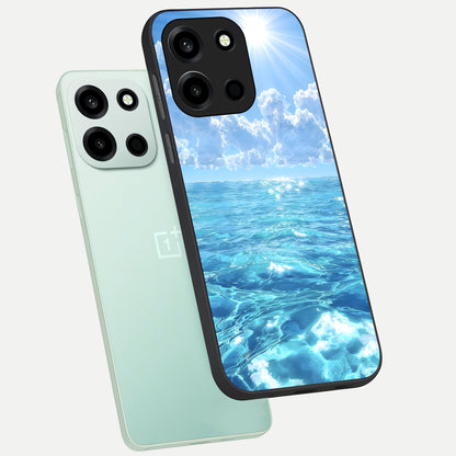  Endless Ocean Horizon phone case For Oneplus Nord 6 showing premium glass back cover with detailed artwork