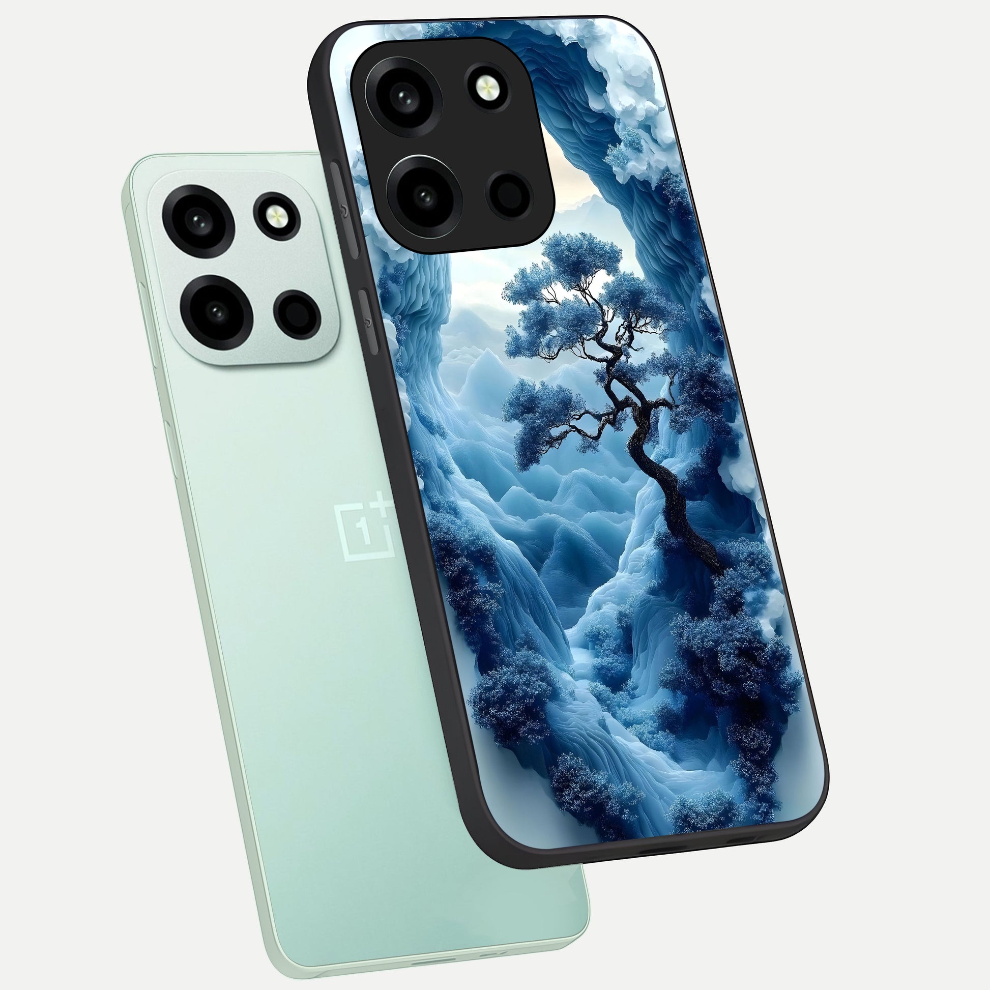  Frozen Serenity Gate phone case For Oneplus Nord 6 showing premium glass back cover with detailed artwork