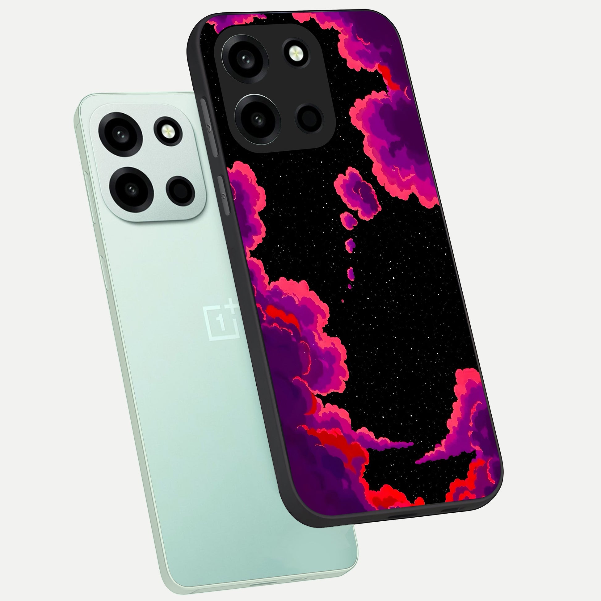  Galaxy Dream Frame phone case For Oneplus Nord 6 showing premium glass back cover with detailed artwork