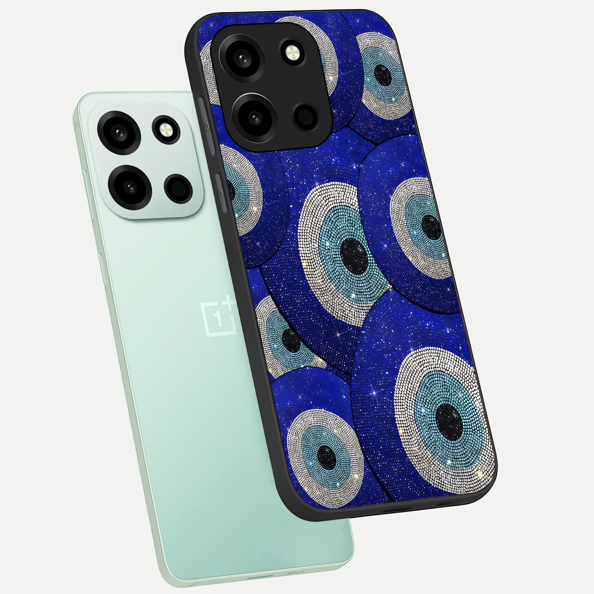  Galaxy Eye Flow phone case For Oneplus Nord 6 showing premium glass back cover with detailed artwork
