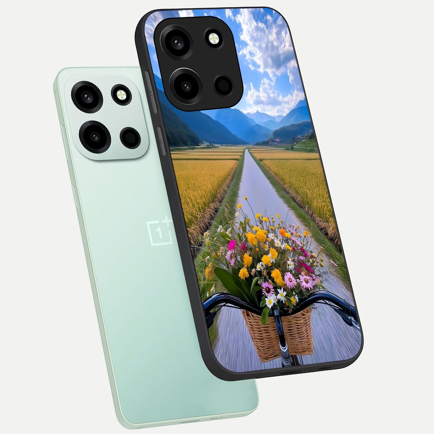  Golden Field Journey phone case For Oneplus Nord 6 showing premium glass back cover with detailed artwork