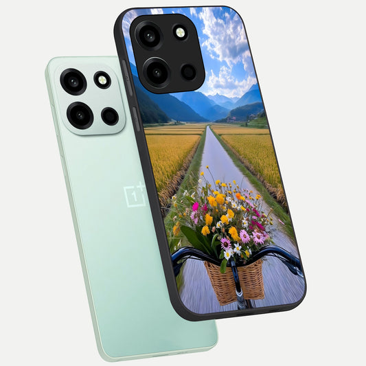  Golden Field Journey phone case For Oneplus Nord 6 showing premium glass back cover with detailed artwork