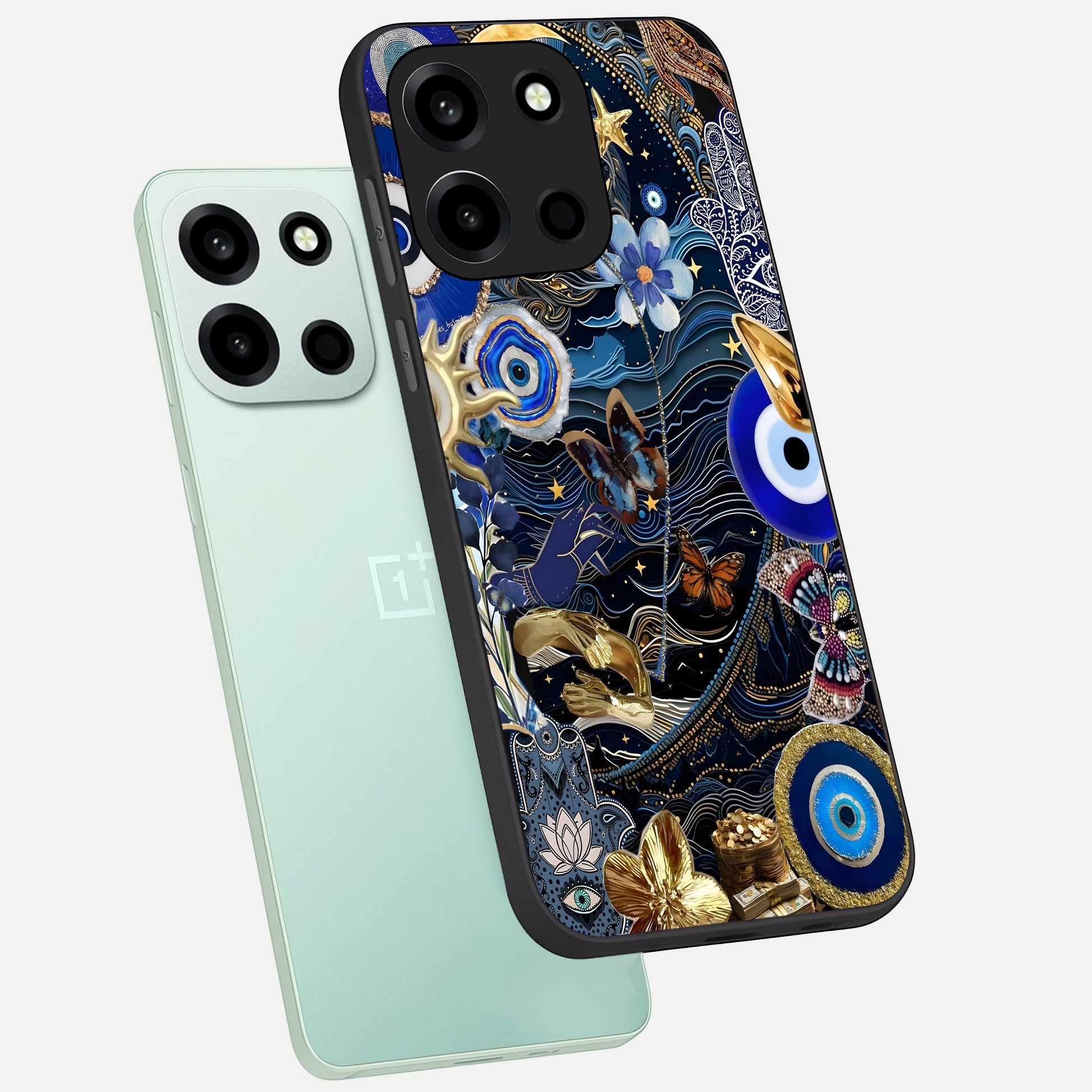  Golden Moon Magic phone case For Oneplus Nord 6 showing premium glass back cover with detailed artwork