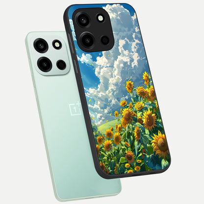  Golden Sun Glory phone case For Oneplus Nord 6 showing premium glass back cover with detailed artwork