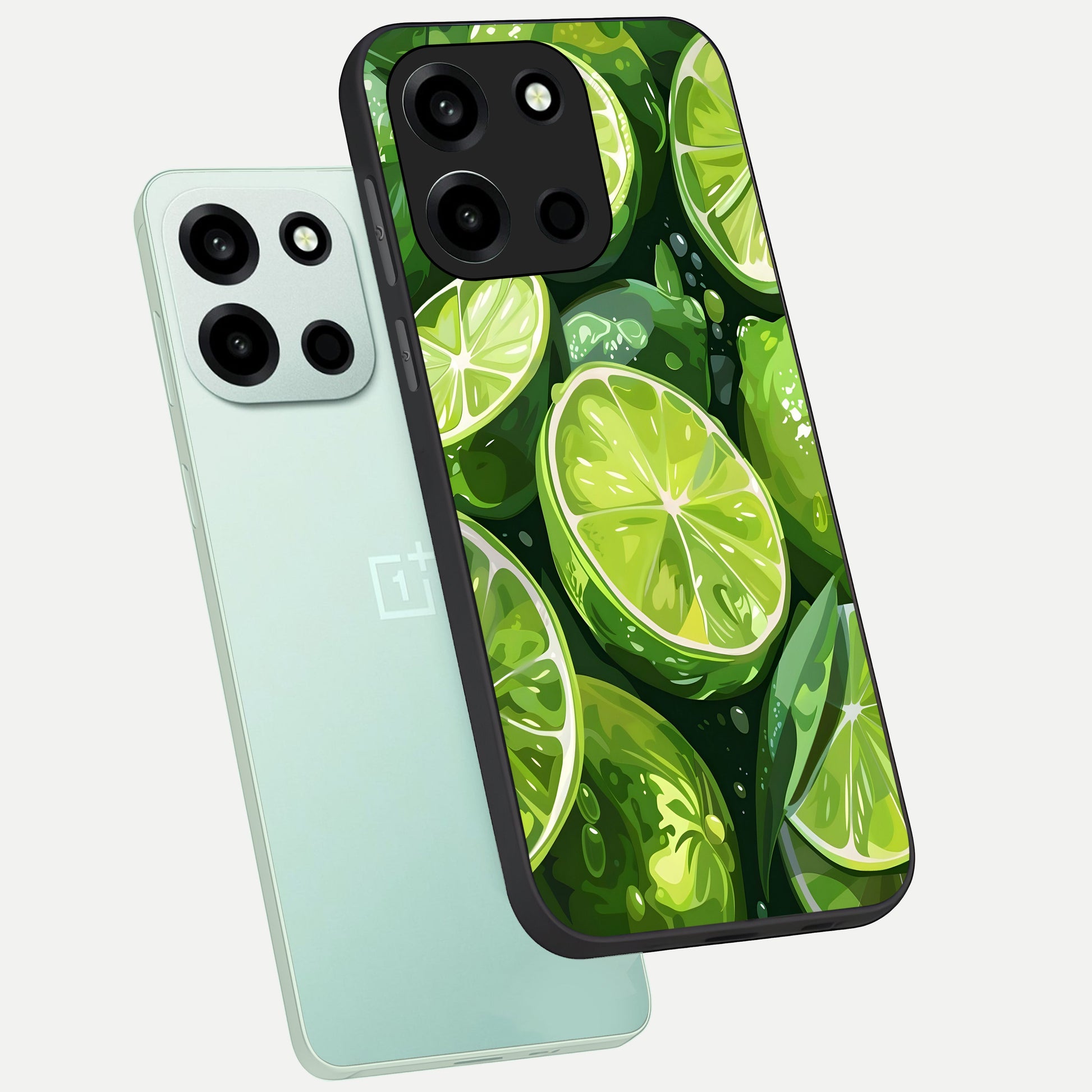  Green Kawasaki phone case For Oneplus Nord 6 showing premium glass back cover with detailed artwork