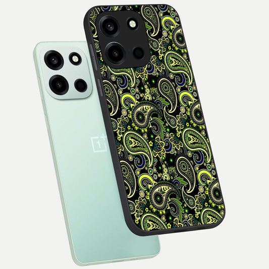  Green Lemon phone case For Oneplus Nord 6 showing premium glass back cover with detailed artwork