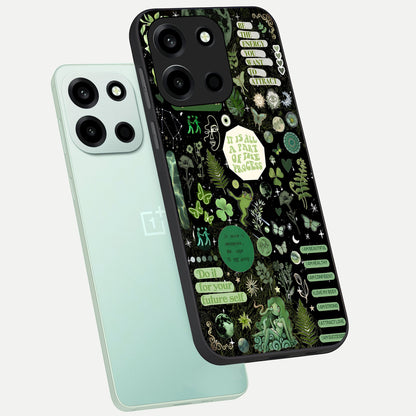  Green Mandala Pattern phone case For Oneplus Nord 6 showing premium glass back cover with detailed artwork