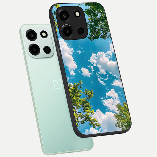  Green Moon Energy phone case For Oneplus Nord 6 showing premium glass back cover with detailed artwork