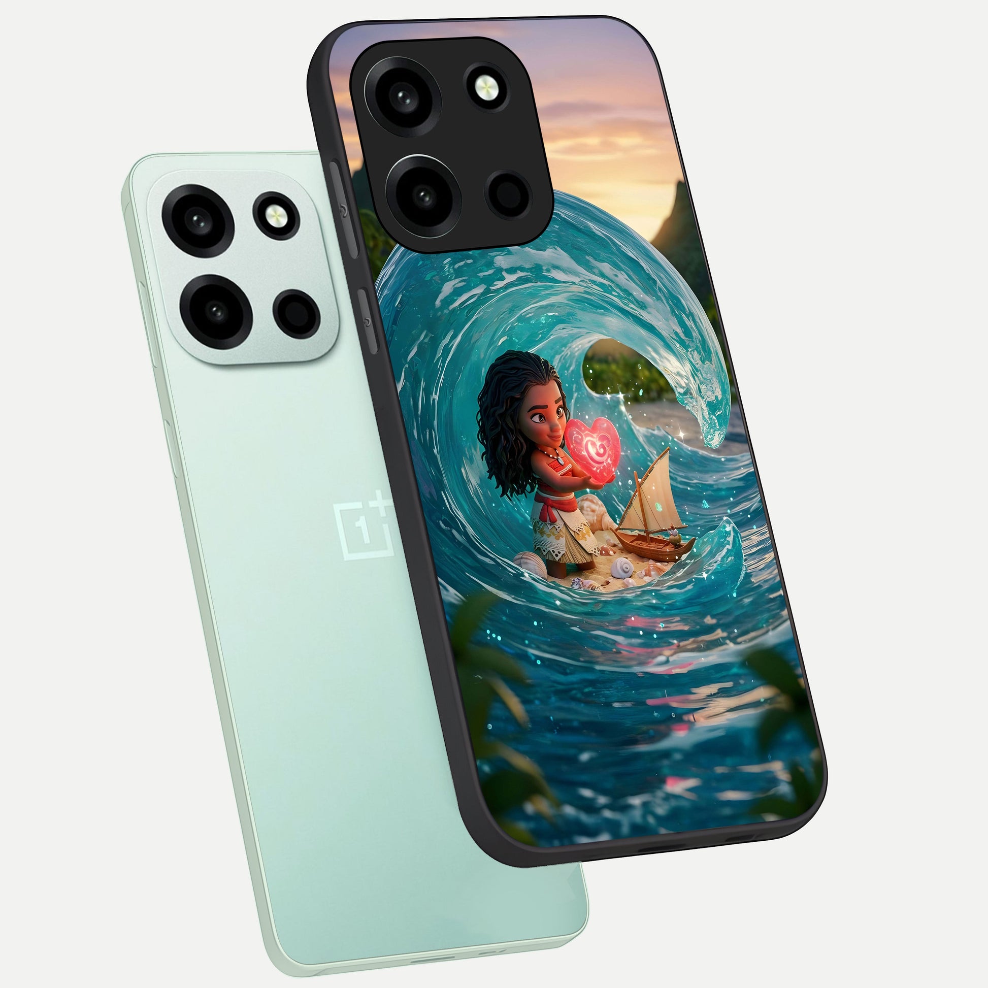  Heart of Ocean phone case For Oneplus Nord 6 showing premium glass back cover with detailed artwork