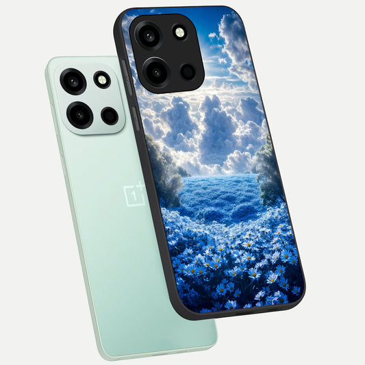  Heavenly Daisy Horizon phone case For Oneplus Nord 6 showing premium glass back cover with detailed artwork