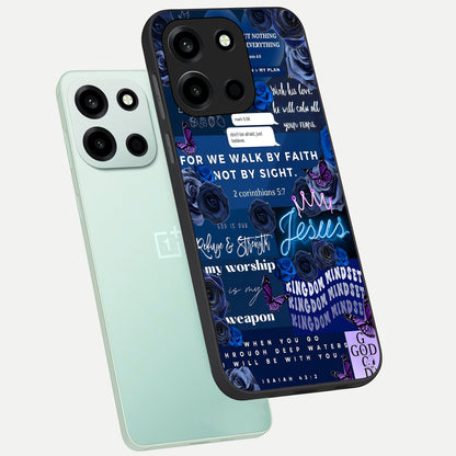  Kingdom Faith Glow phone case For Oneplus Nord 6 showing premium glass back cover with detailed artwork