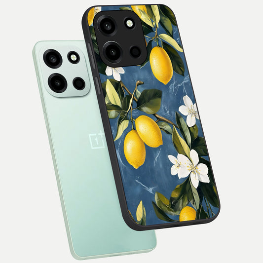  Lemon Dream Garden phone case For Oneplus Nord 6 showing premium glass back cover with detailed artwork