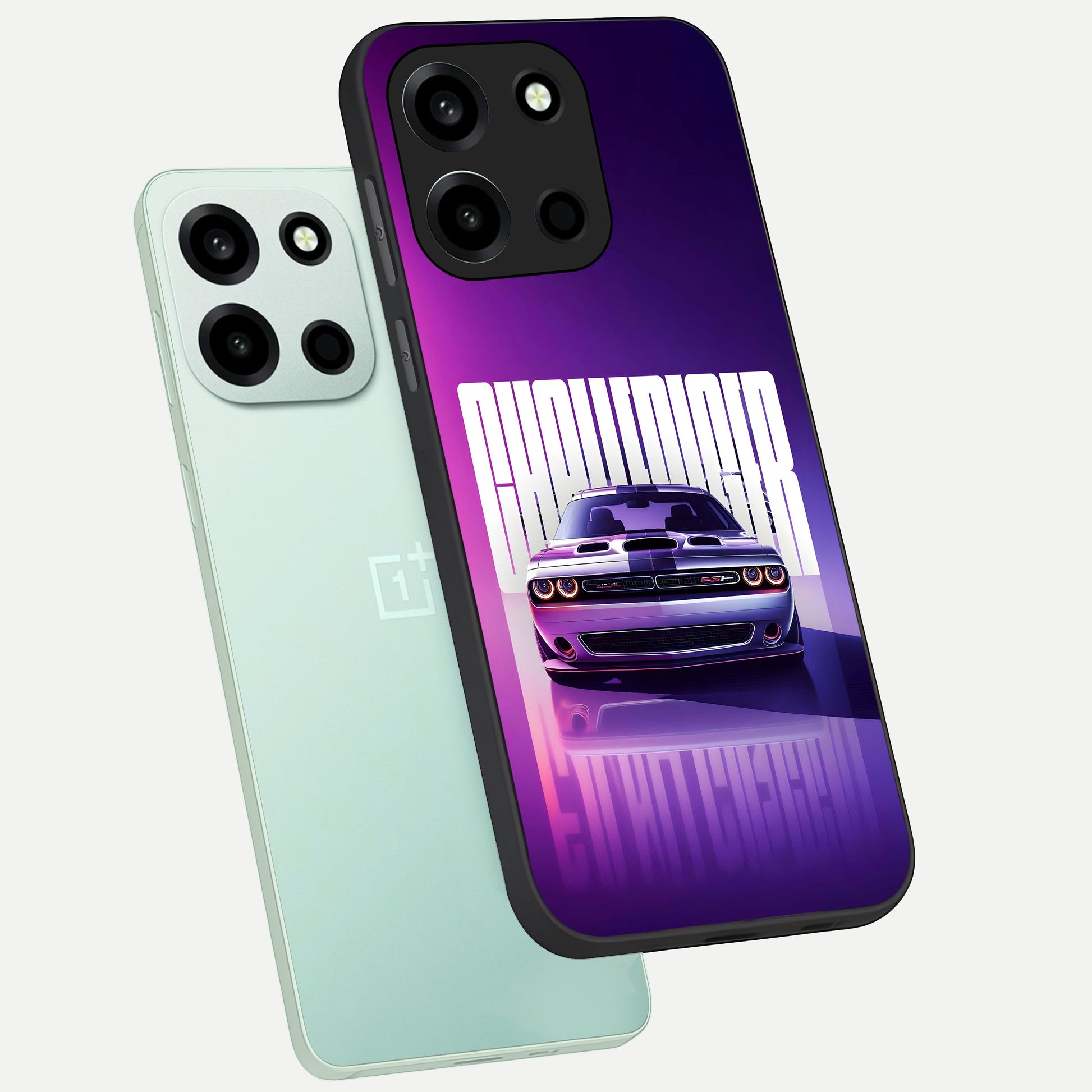  Midnight Muscle Ride phone case For Oneplus Nord 6 showing premium glass back cover with detailed artwork