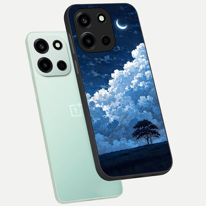  Midnight Sky Serenity phone case For Oneplus Nord 6 showing premium glass back cover with detailed artwork