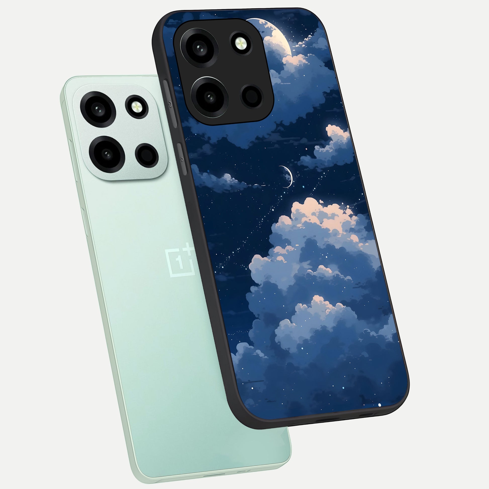  Moon Dream Haze phone case For Oneplus Nord 6 showing premium glass back cover with detailed artwork