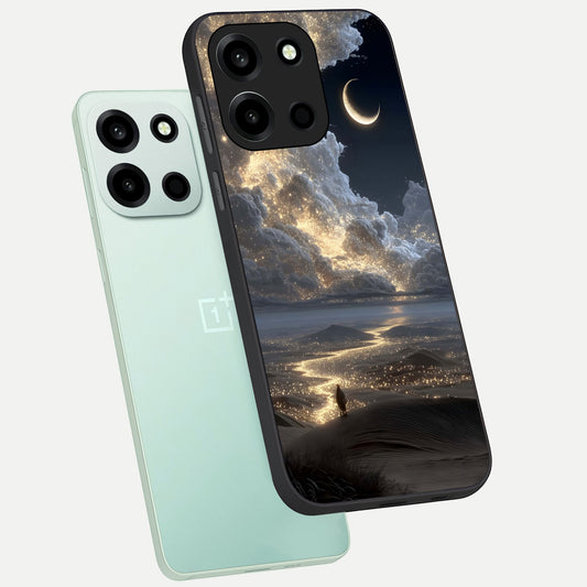  Moonlight Spark Path phone case For Oneplus Nord 6 showing premium glass back cover with detailed artwork