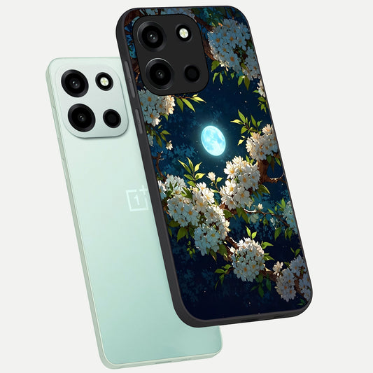  Moonlit Blossom Dream phone case For Oneplus Nord 6 showing premium glass back cover with detailed artwork
