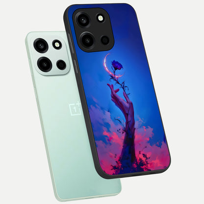  Mystic Hand phone case For Oneplus Nord 6 showing premium glass back cover with detailed artwork