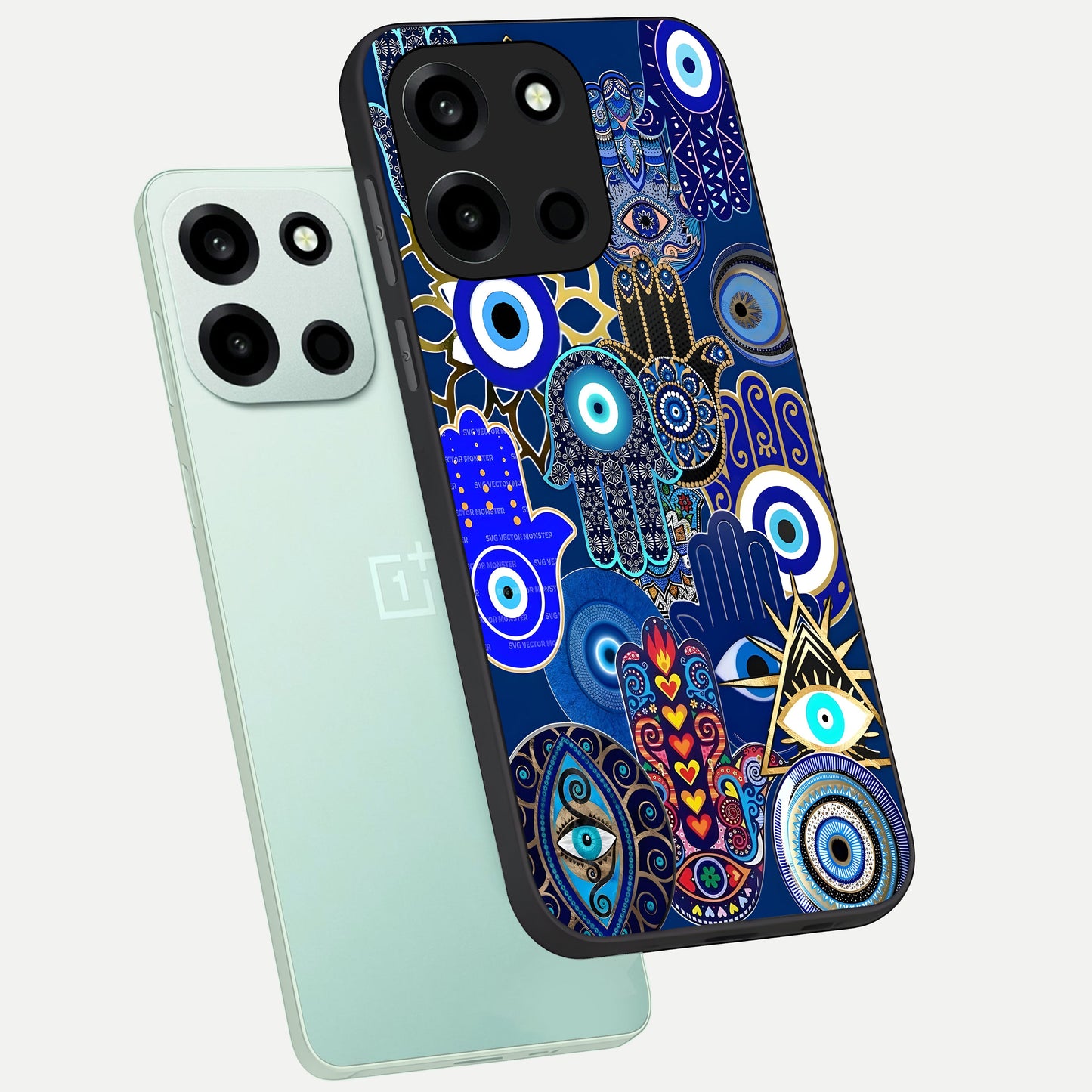  Mystic Palm Guard phone case For Oneplus Nord 6 showing premium glass back cover with detailed artwork