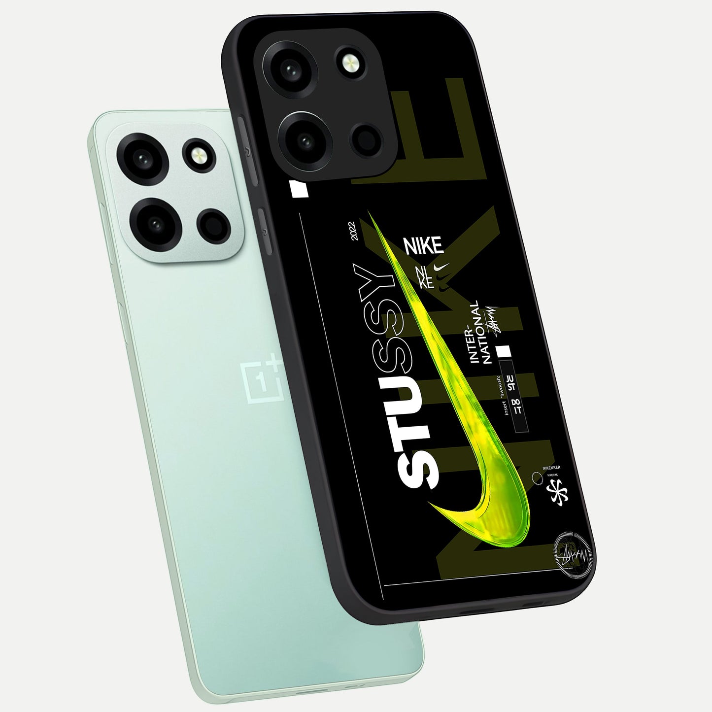  Neon Street Edition phone case For Oneplus Nord 6 showing premium glass back cover with detailed artwork
