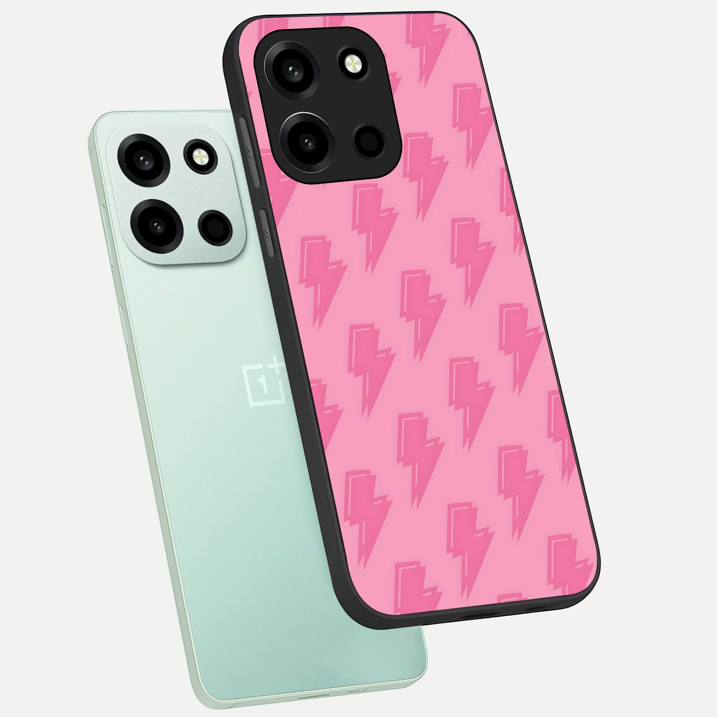  Pink Moo Magic phone case For Oneplus Nord 6 showing premium glass back cover with detailed artwork