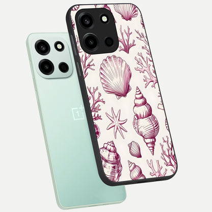  Pink Power Sparks phone case For Oneplus Nord 6 showing premium glass back cover with detailed artwork