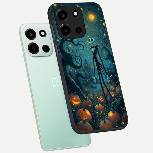  Pumpkin Moonlight Tale phone case For Oneplus Nord 6 showing premium glass back cover with detailed artwork