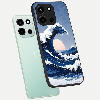  Rising Tide Power phone case For Oneplus Nord 6 showing premium glass back cover with detailed artwork