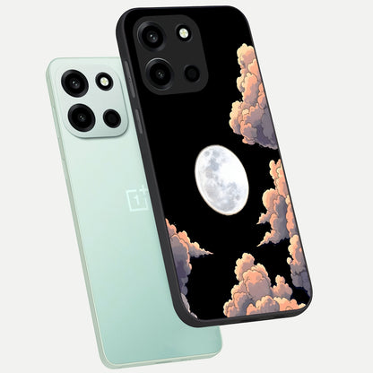  Shade Cloud Moon phone case For Oneplus Nord 6 showing premium glass back cover with detailed artwork