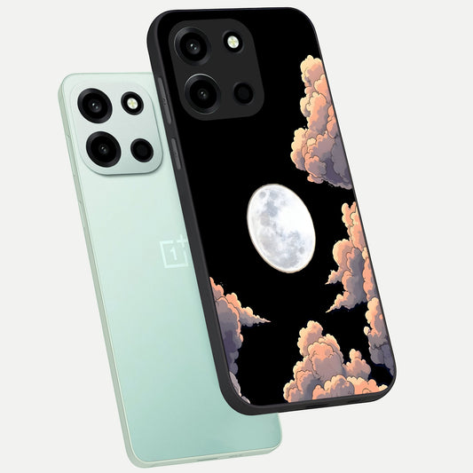 Shade Cloud Moon phone case For Oneplus Nord 6 showing premium glass back cover with detailed artwork