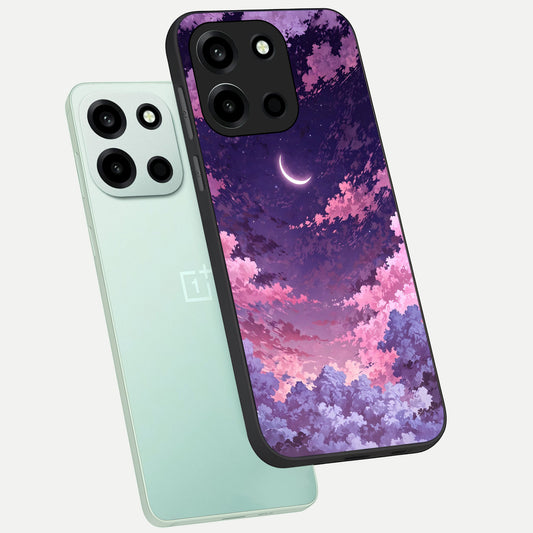  Sky Drift Clouds phone case For Oneplus Nord 6 showing premium glass back cover with detailed artwork