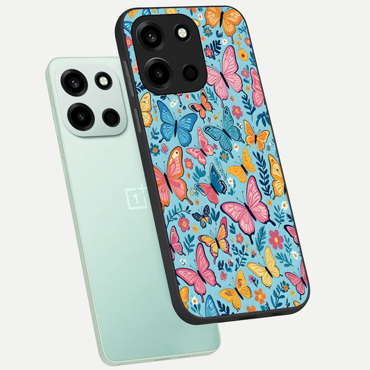  Spring Wing Garden phone case For Oneplus Nord 6 showing premium glass back cover with detailed artwork