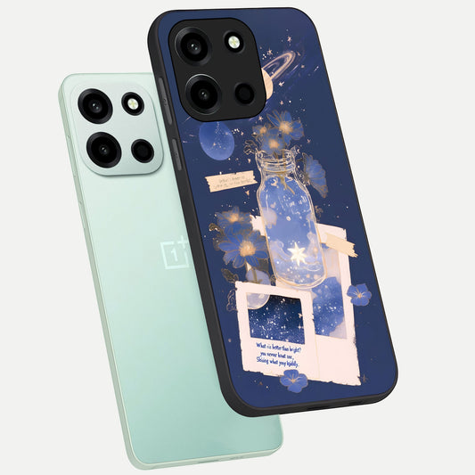  Starlit Cosmic Jar phone case For Oneplus Nord 6 showing premium glass back cover with detailed artwork
