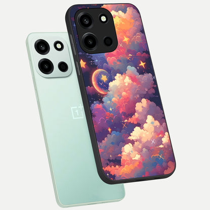  Starlit Dream Clouds phone case For Oneplus Nord 6 showing premium glass back cover with detailed artwork