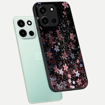  Starlit Flower Dreams phone case For Oneplus Nord 6 showing premium glass back cover with detailed artwork