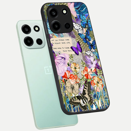  Storm Path Bloom phone case For Oneplus Nord 6 showing premium glass back cover with detailed artwork