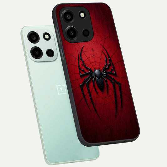  Superhero Web Emblem phone case For Oneplus Nord 6 showing premium glass back cover with detailed artwork