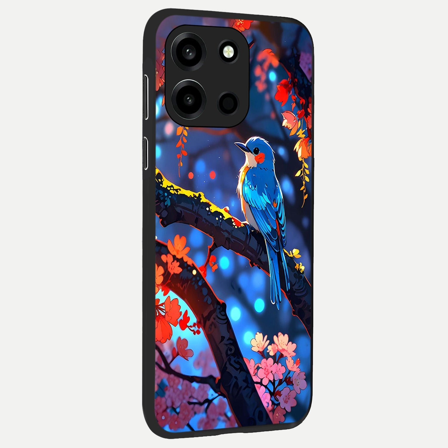  Blooming Water Drift back cover For Oneplus Nord 6 slim fit glass case with vibrant aesthetic design