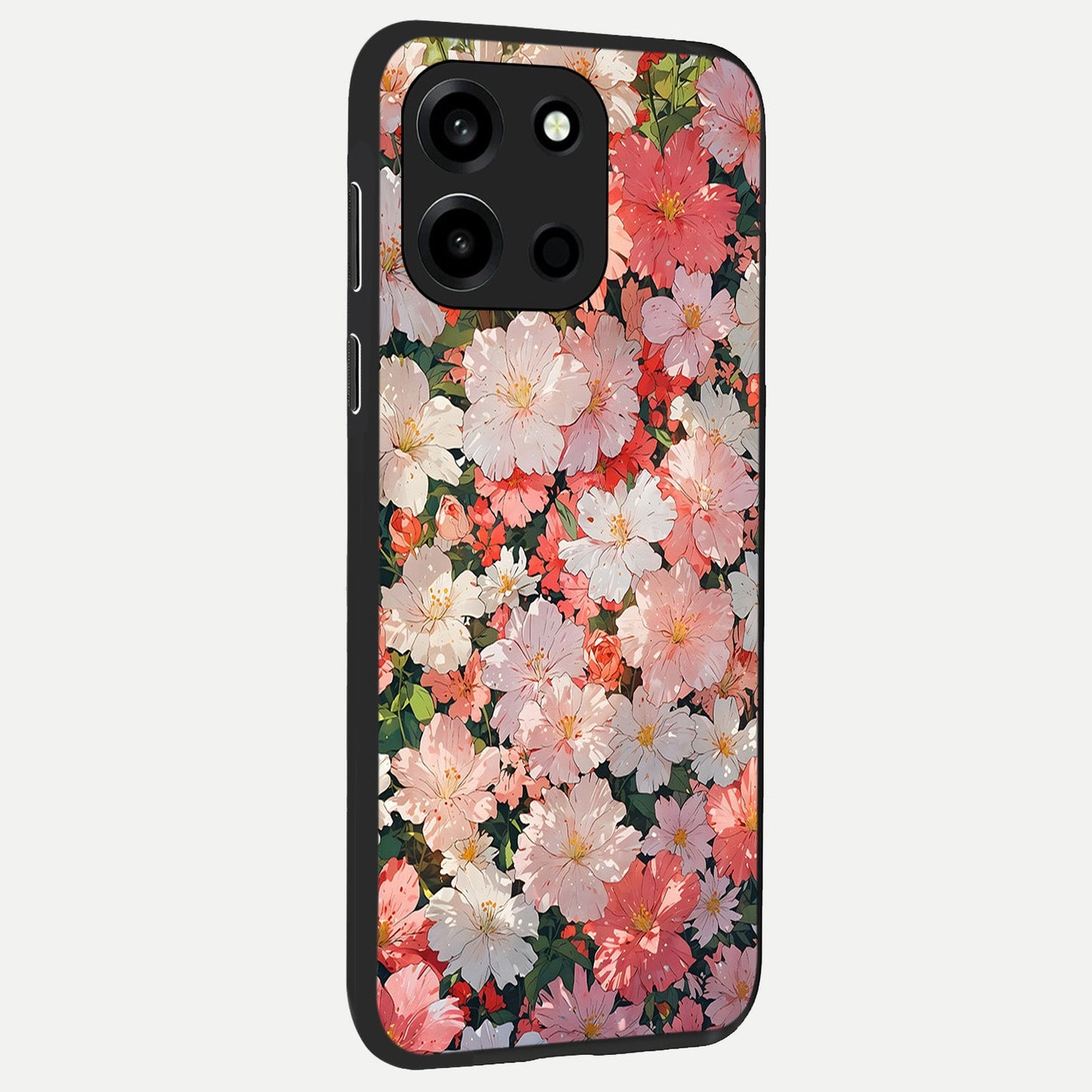  Blush Bloom Field back cover For Oneplus Nord 6 slim fit glass case with vibrant aesthetic design