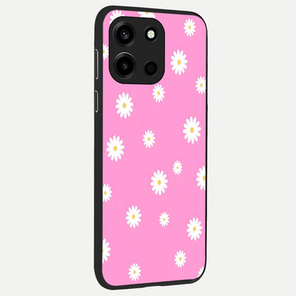  Bubblegum Daisy Pop back cover For Oneplus Nord 6 slim fit glass case with vibrant aesthetic design