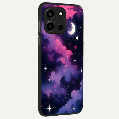  Celestial Moon Magic back cover For Oneplus Nord 6 slim fit glass case with vibrant aesthetic design